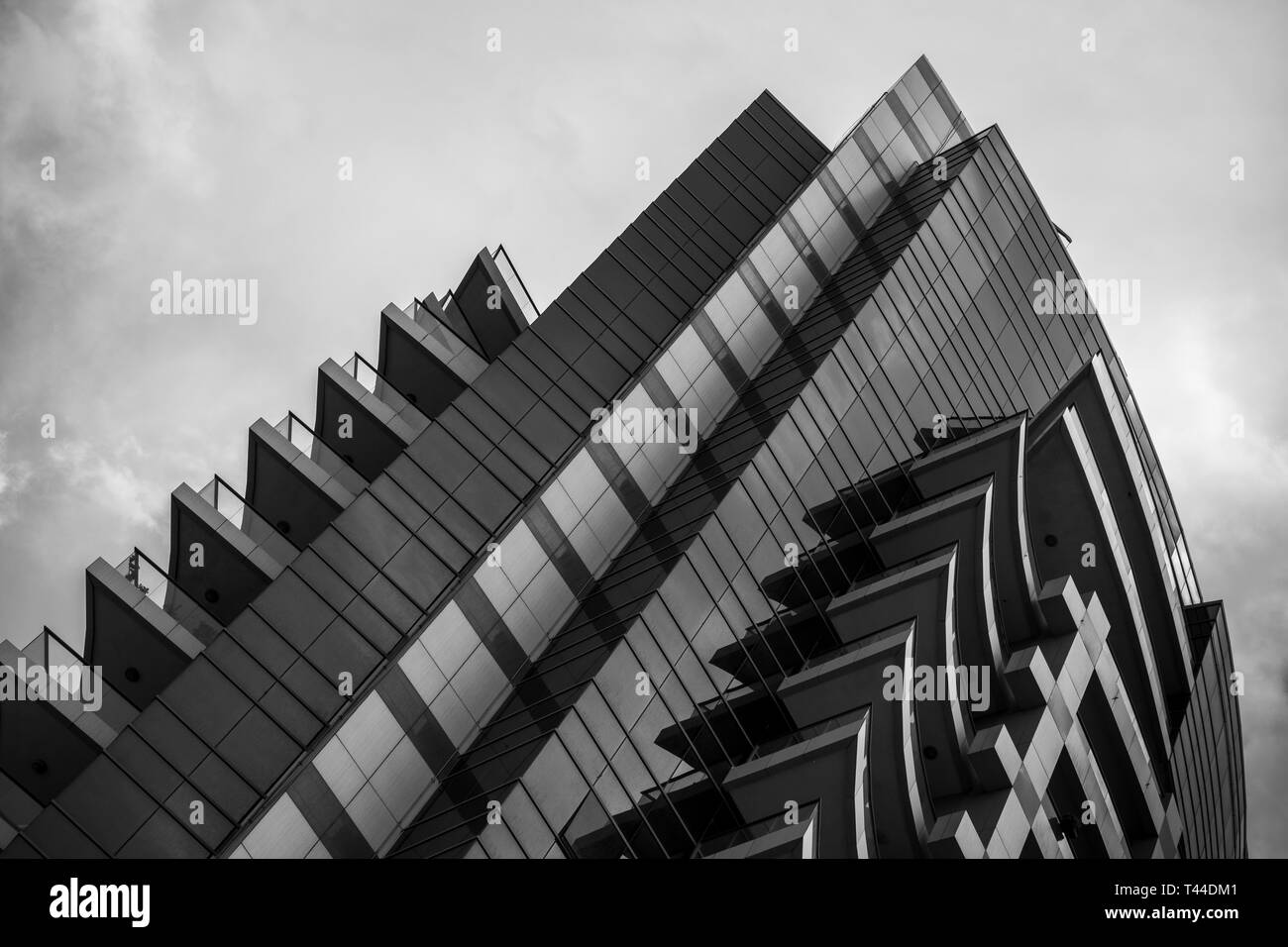Abstract view of building Black and White Stock Photos & Images - Alamy