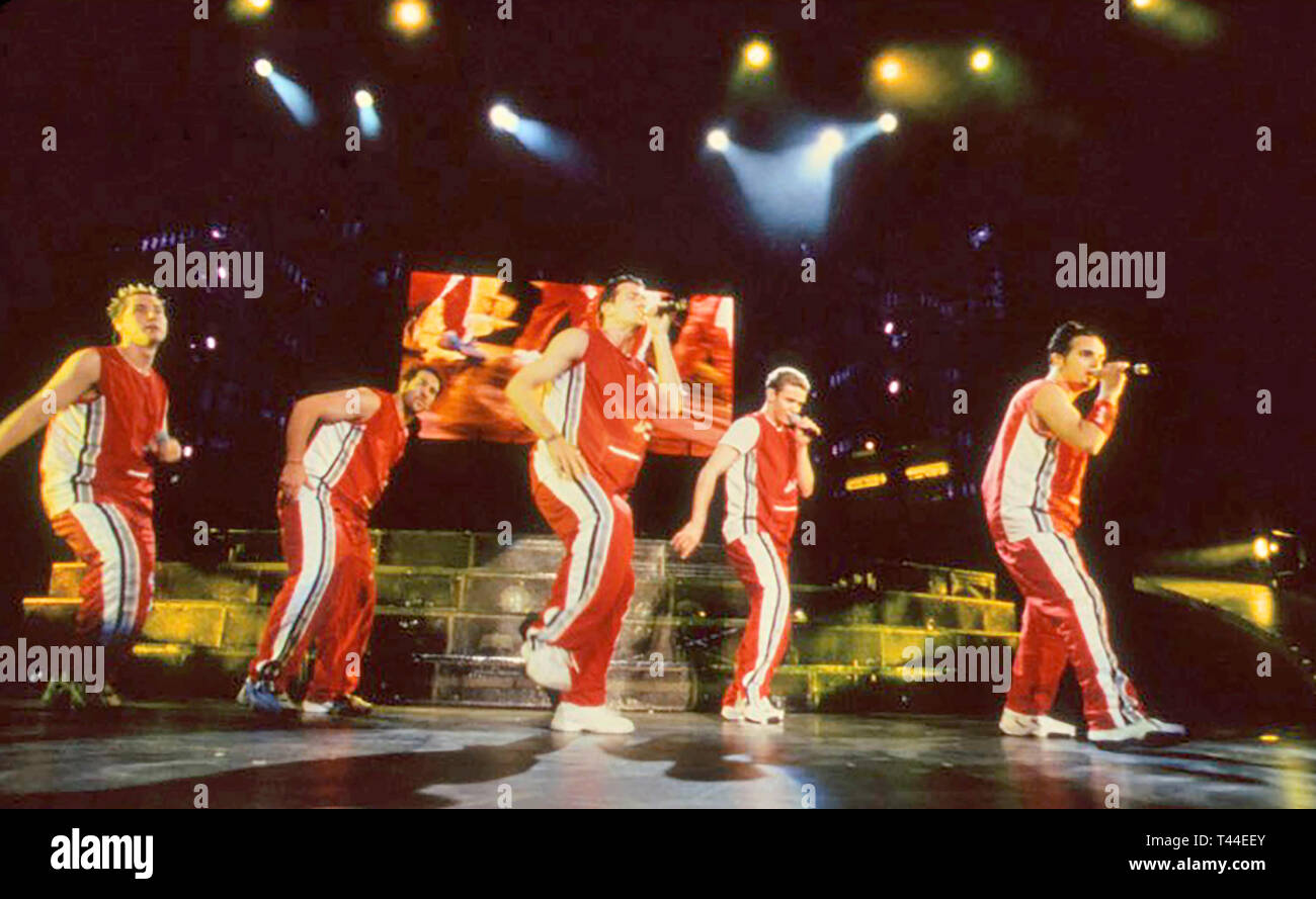 N'SYNC US boy group in 1999. Photo: Jeffrey Mayer Stock Photo