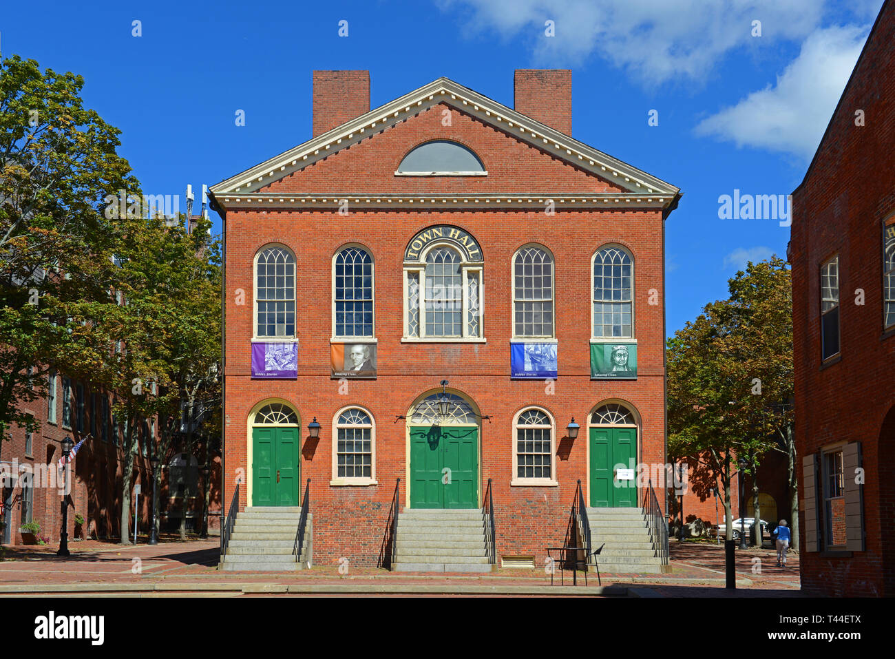 Old Town Hall in Salem, Massachusetts, USA. This federal style building