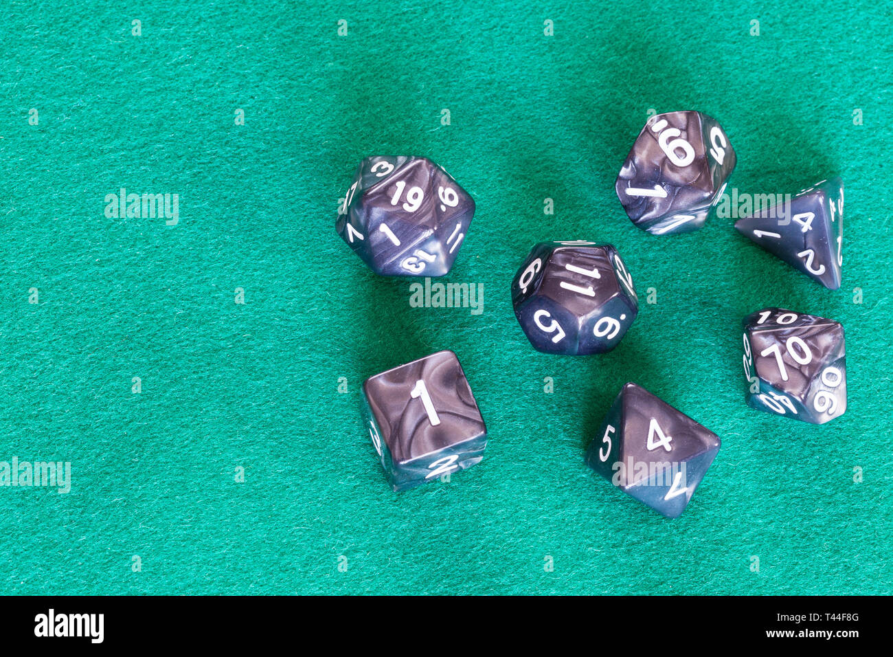 Roleplay Game With Dragons In Dungeon. Yellow Field Dice. Stock Photo,  Picture and Royalty Free Image. Image 92658000.