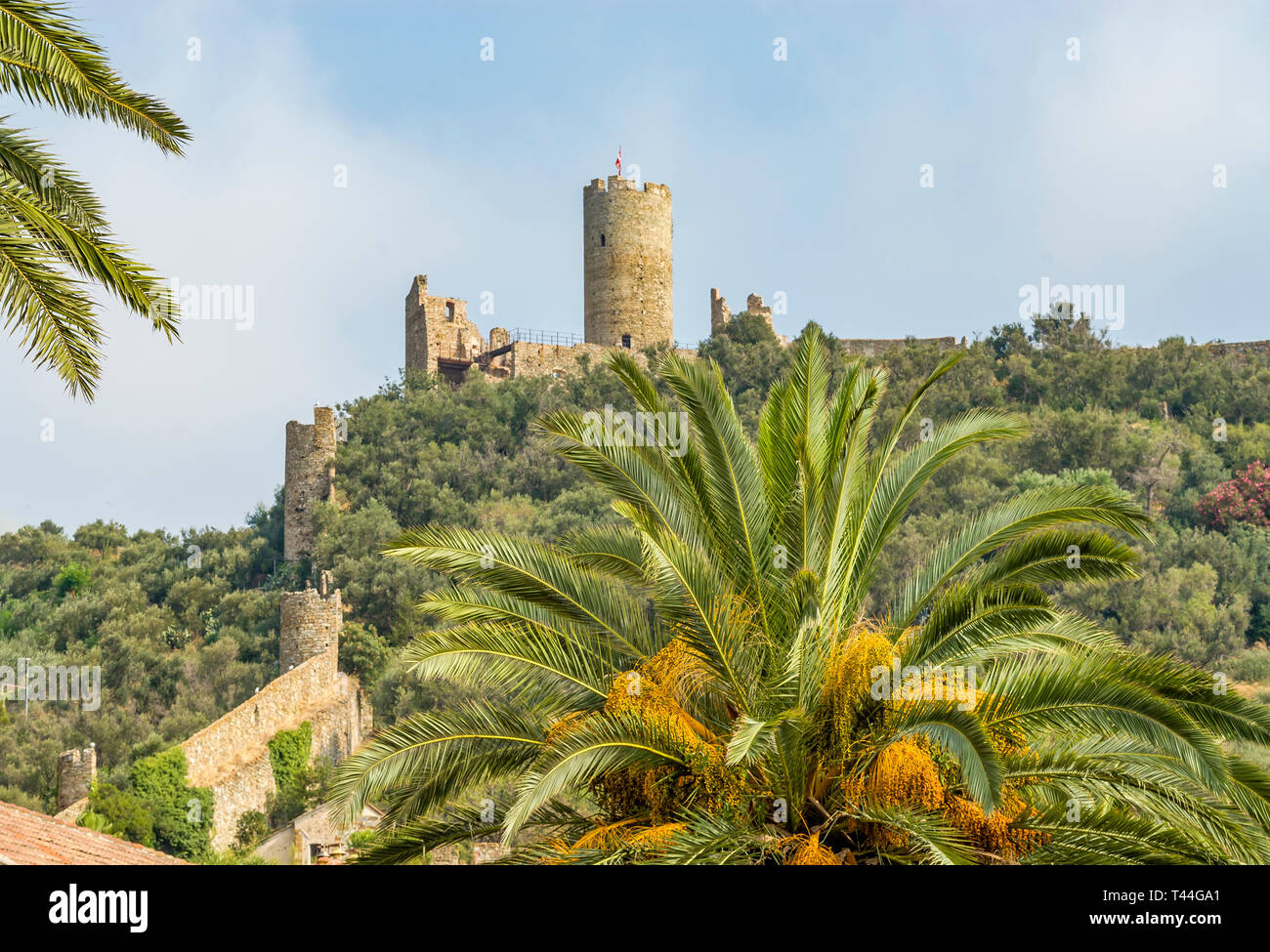 Castello of Noli, Liguria, North West Italy Stock Photo