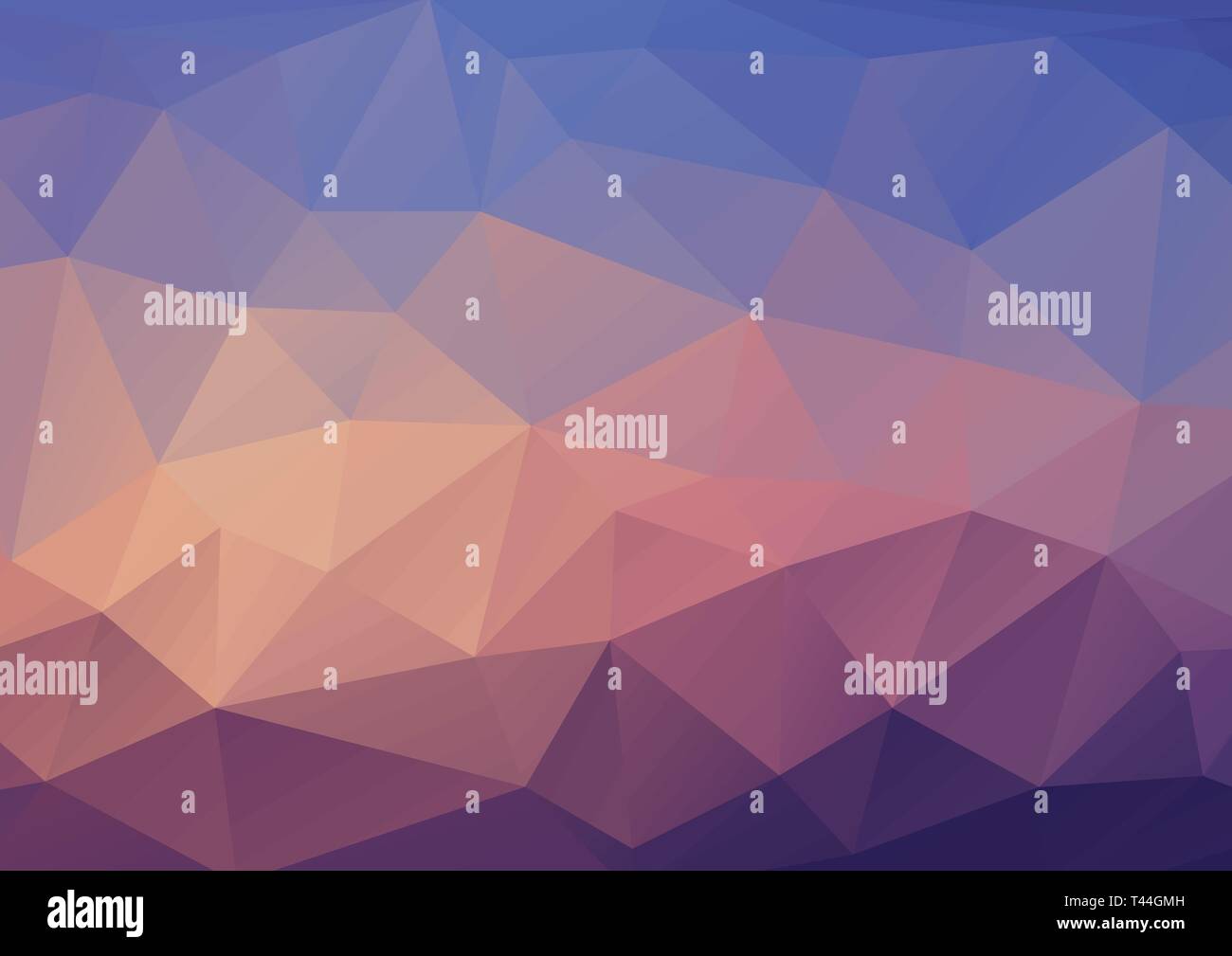 Abstract triangle background in blue tones. Polygonal gradient vector texture Stock Vector
