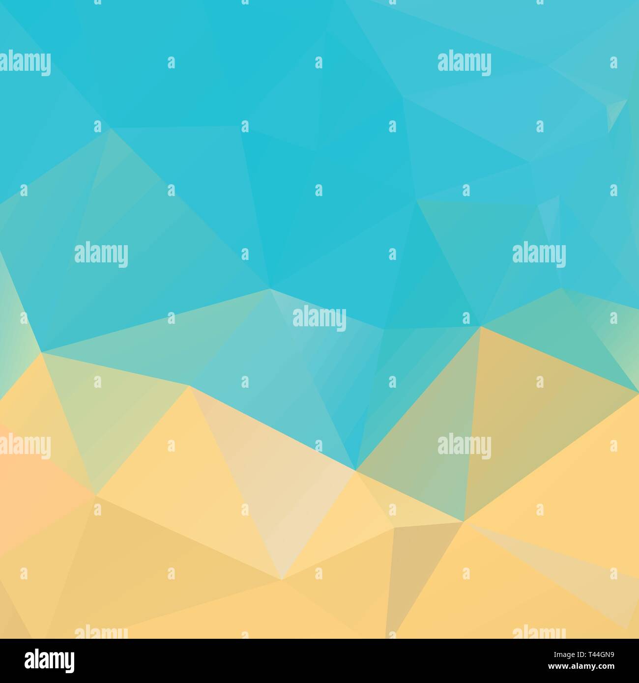 Summer vector gradient background. Polygonal background in summer colors. Stock Vector