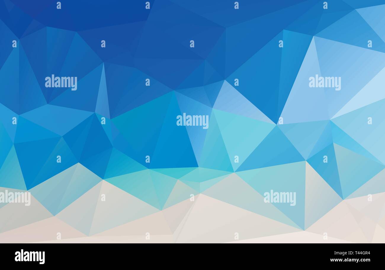 Summer vector gradient background. Polygonal background in summer colors. Stock Vector