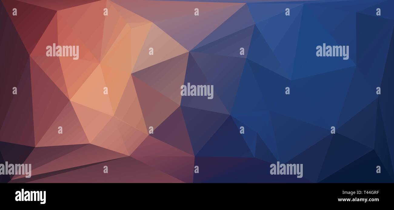 Abstract vector gradient background. Polygonal background in triangle style Stock Vector