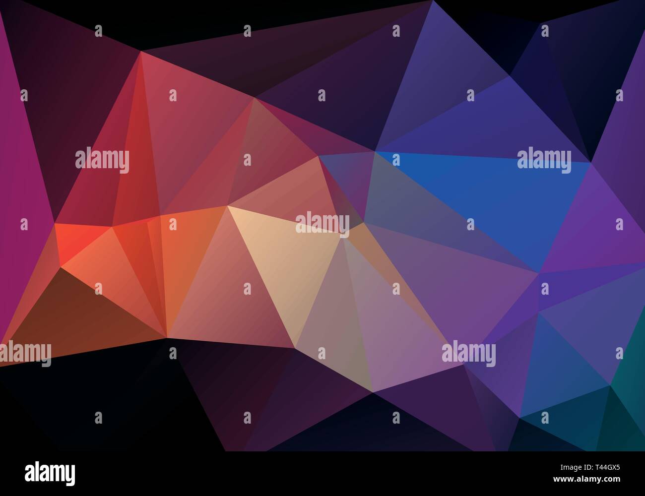 Abstract vector gradient background. Polygonal background in triangle style Stock Vector
