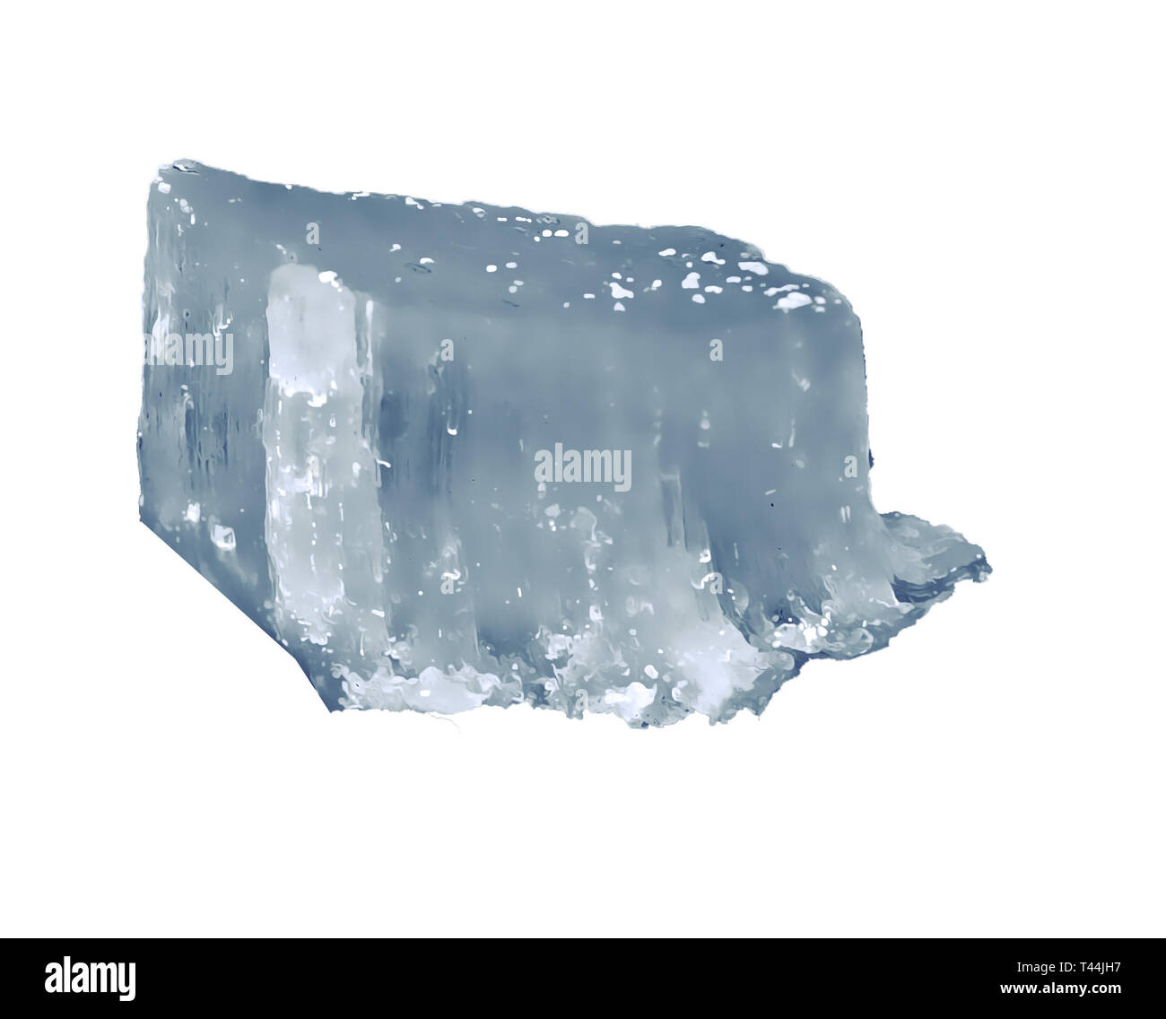 ice cube on a white background Stock Photo