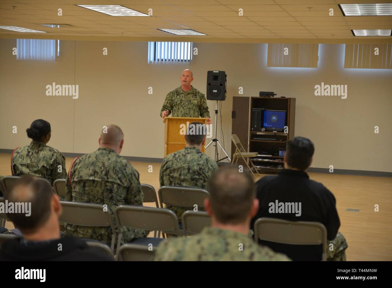 GREAT LAKES, Ill (February 20, 2019) Training Support Center Great Lakes Commanding Officer Capt