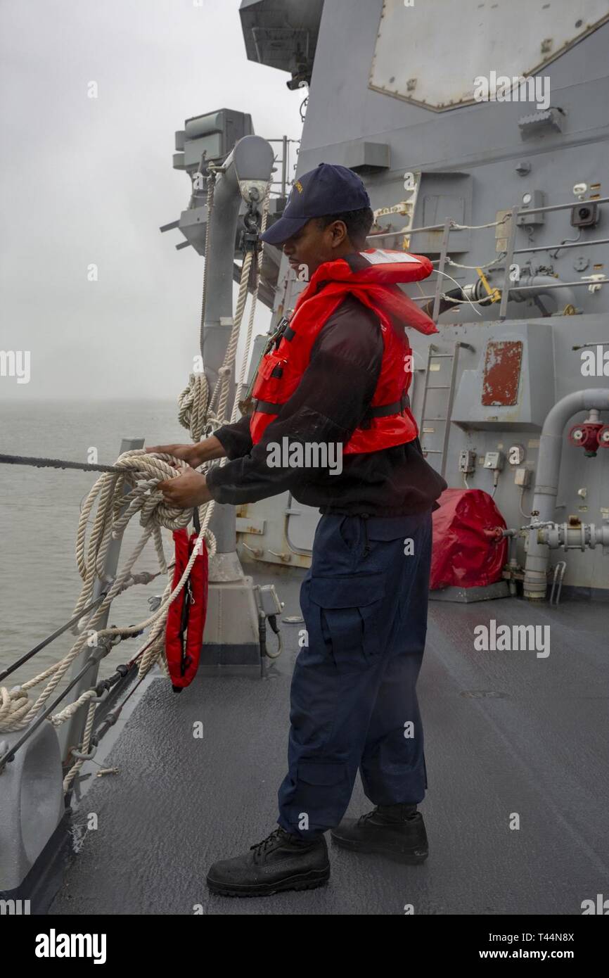 NORFOLK (Feb. 20, 2019) Operations Specialist 3rd Class Warren