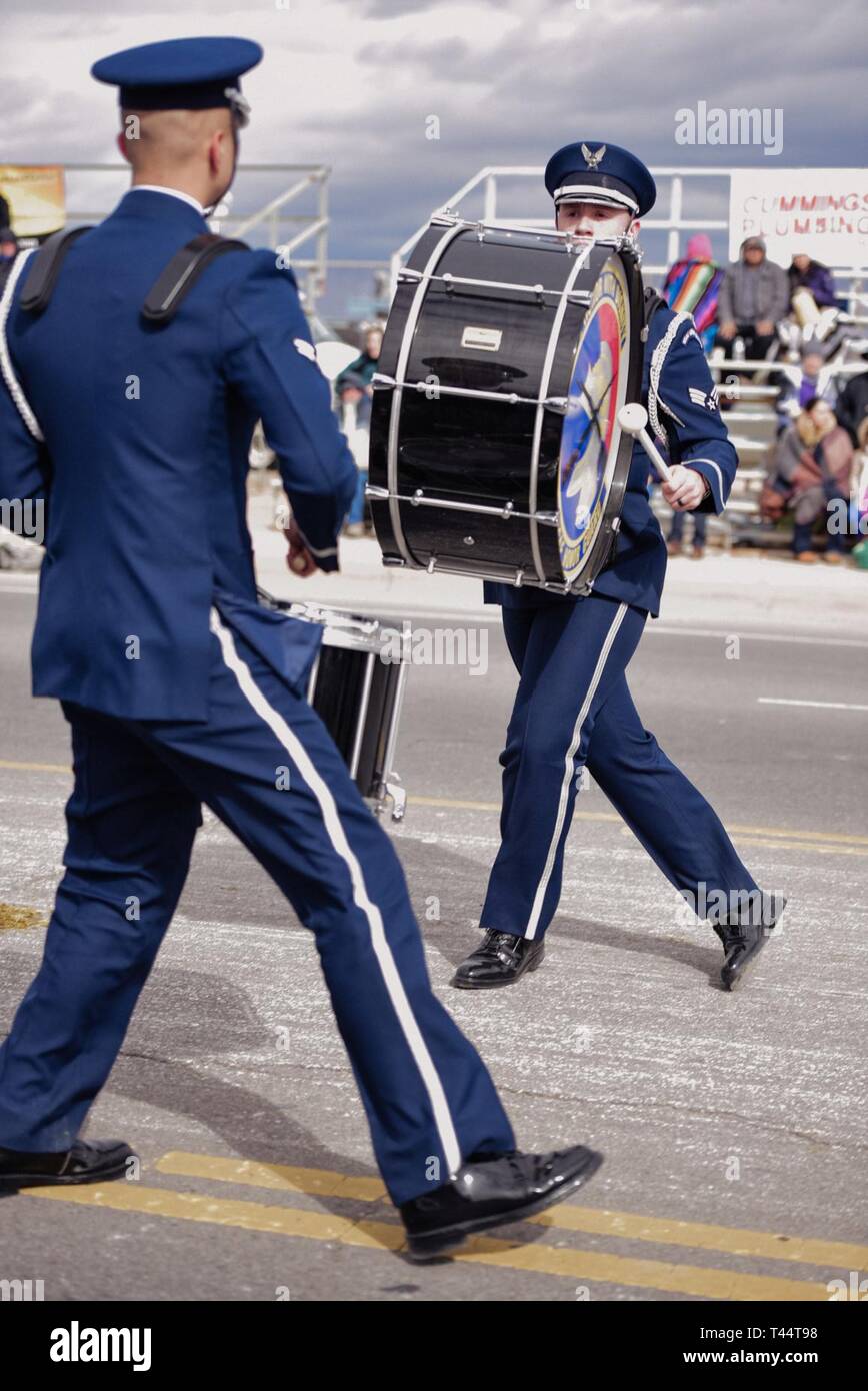 The U.S. Air Force Honor Guard drill team and color guard participated ...