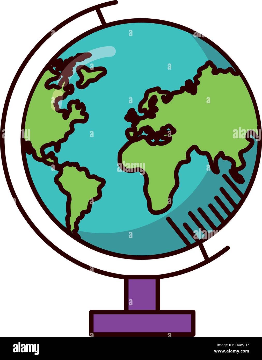 school globe map Stock Vector Image & Art - Alamy