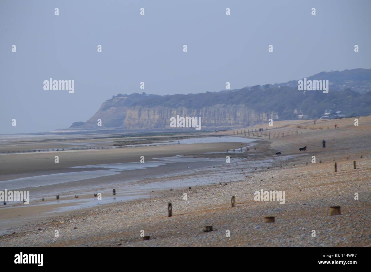 View across Winchelsea Beach, East Sussex, UK. 2019. Stock Photo