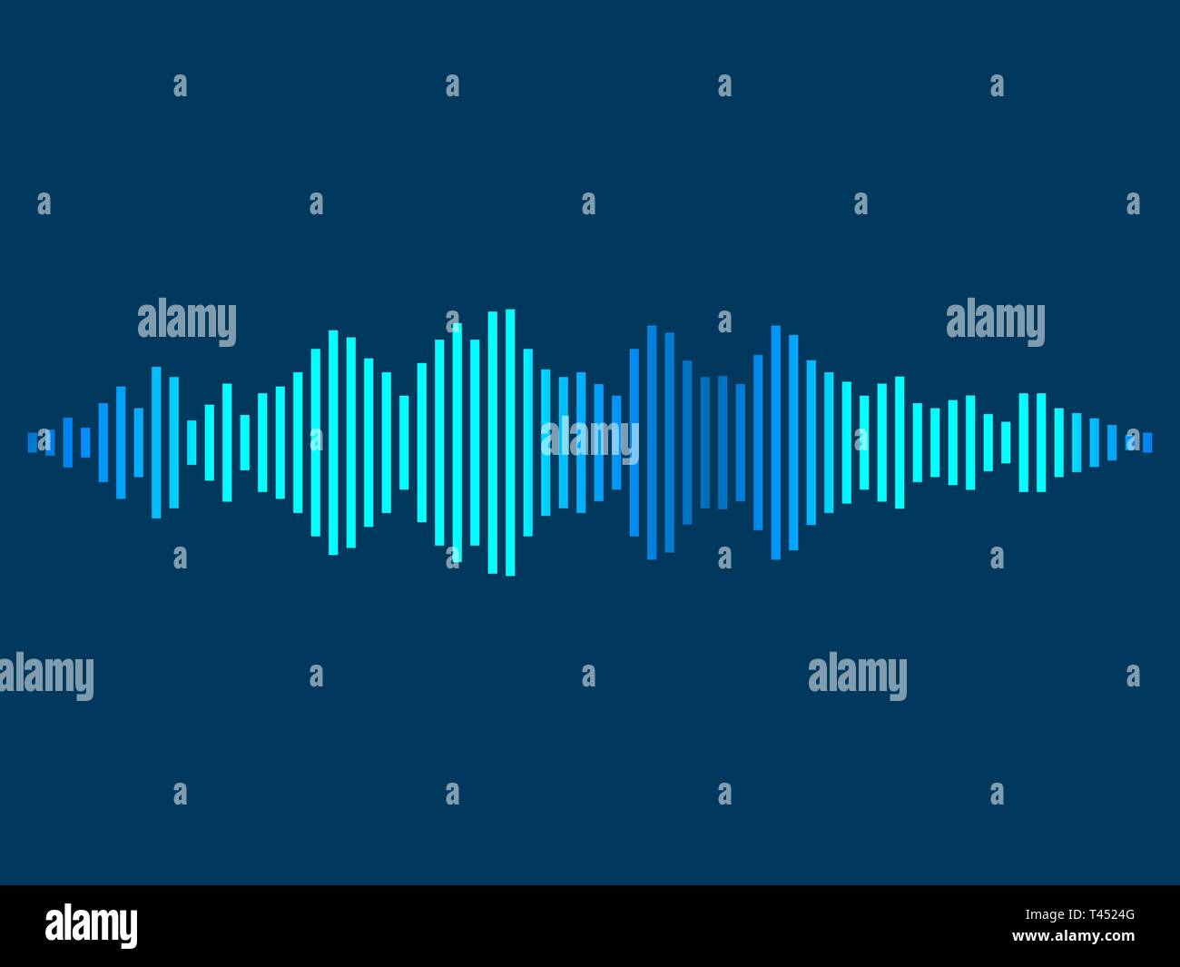 Abstract background music sound wave. Vector illustration Stock Vector