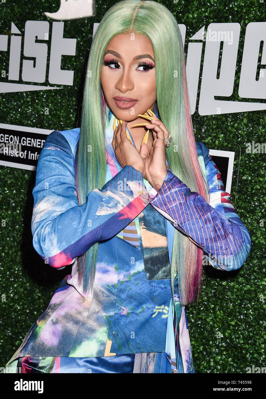 WEST HOLLYWOOD, LOS ANGELES, CALIFORNIA, USA - APRIL 12: Rapper Cardi B ...