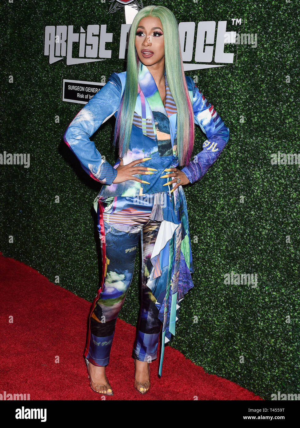 WEST HOLLYWOOD, LOS ANGELES, CALIFORNIA, USA - APRIL 12: Rapper Cardi B ...