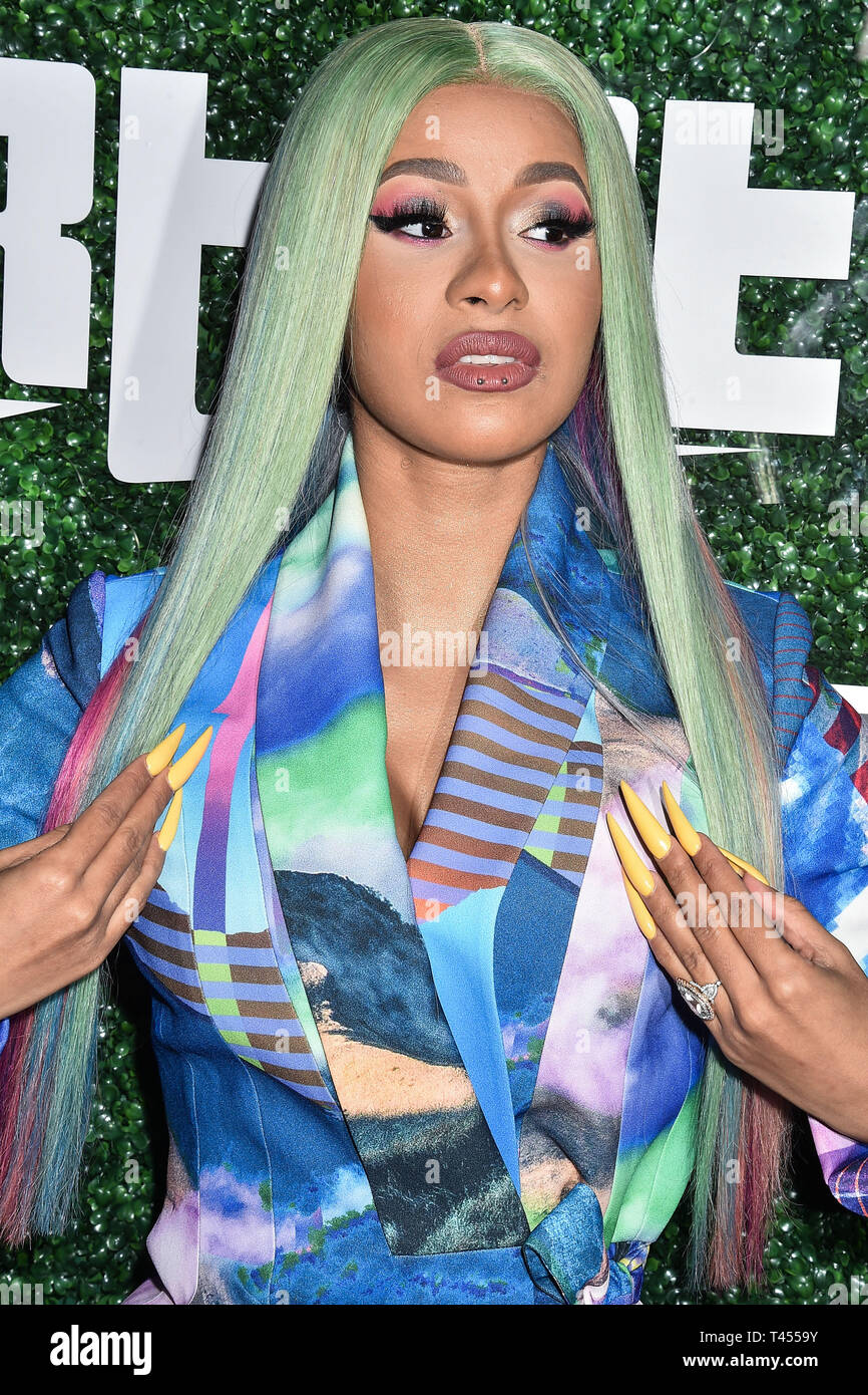 WEST HOLLYWOOD, LOS ANGELES, CALIFORNIA, USA - APRIL 12: Rapper Cardi B ...