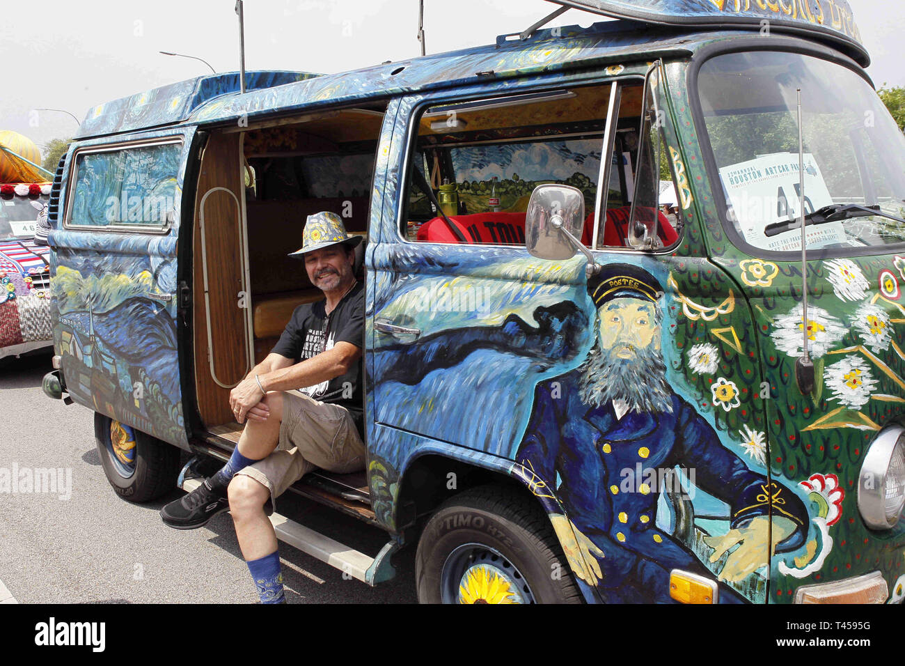 Houston texas usa 13th apr 2019 the mobile masterpiece with van