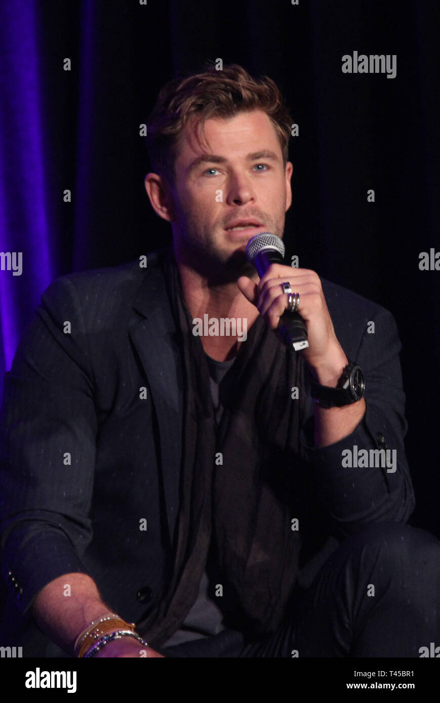 Chris Hemsworth  04/07/2018 "Avengers: Endgame" Press Conference held at The InterContinental Los Angeles Downtown in Los Angeles, CA   Photo: Cronos/Hollywood News Stock Photo