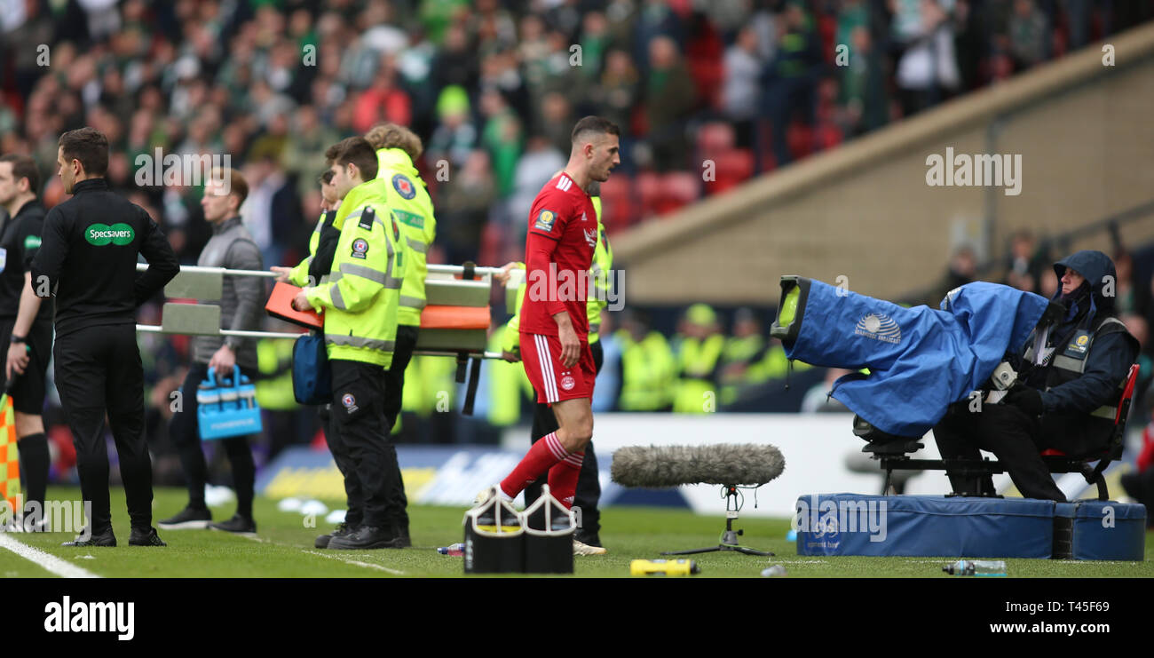 Hampden Park, Glasgow, UK. 14th Apr, 2019. Scottish Cup football, semi ...