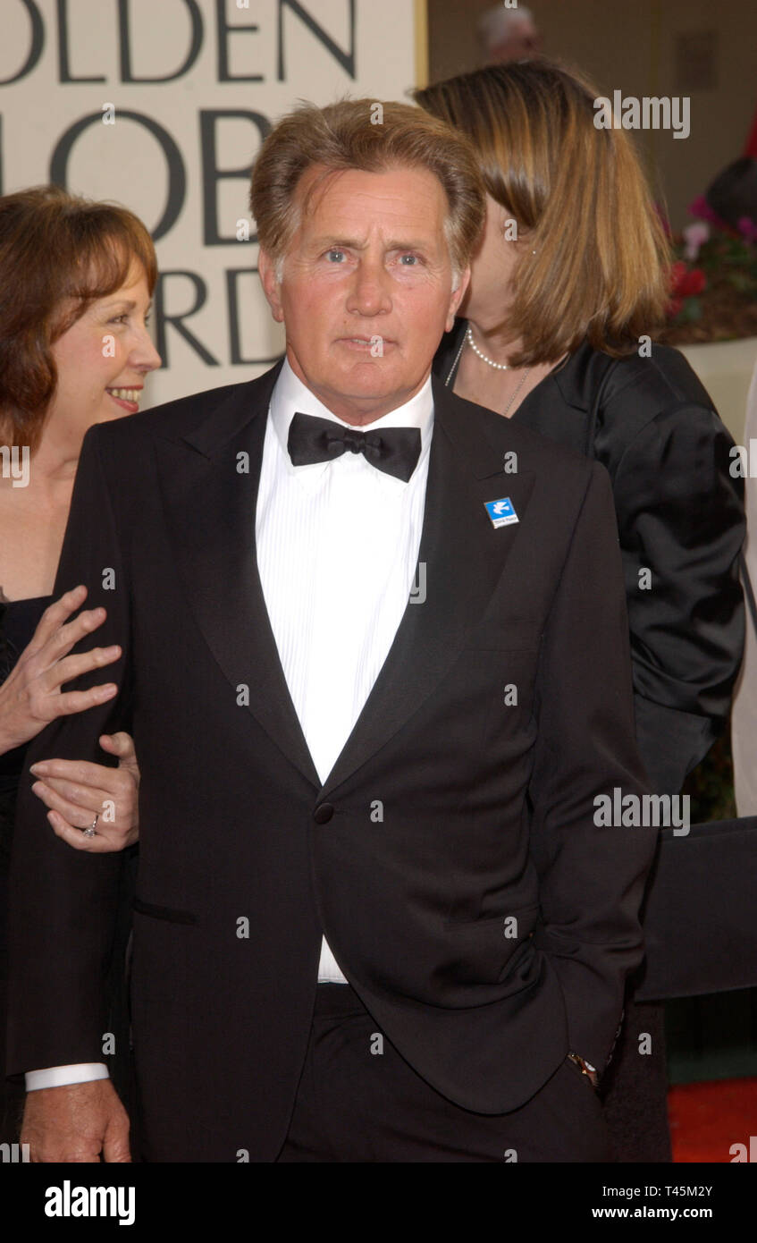 LOS ANGELES, CA. January 19, 2003: MARTIN SHEEN at the Golden Globe
