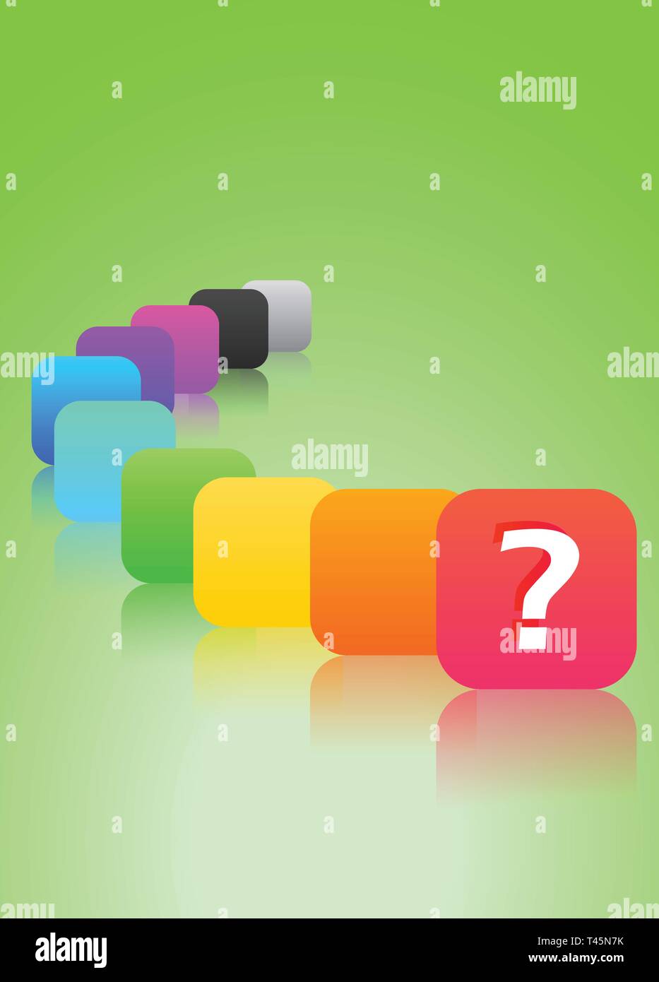 Question marks background. Vector eps10. Stock Vector