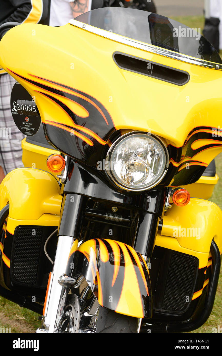 Motorcycles new Harley Davidsons Stock Photo Alamy