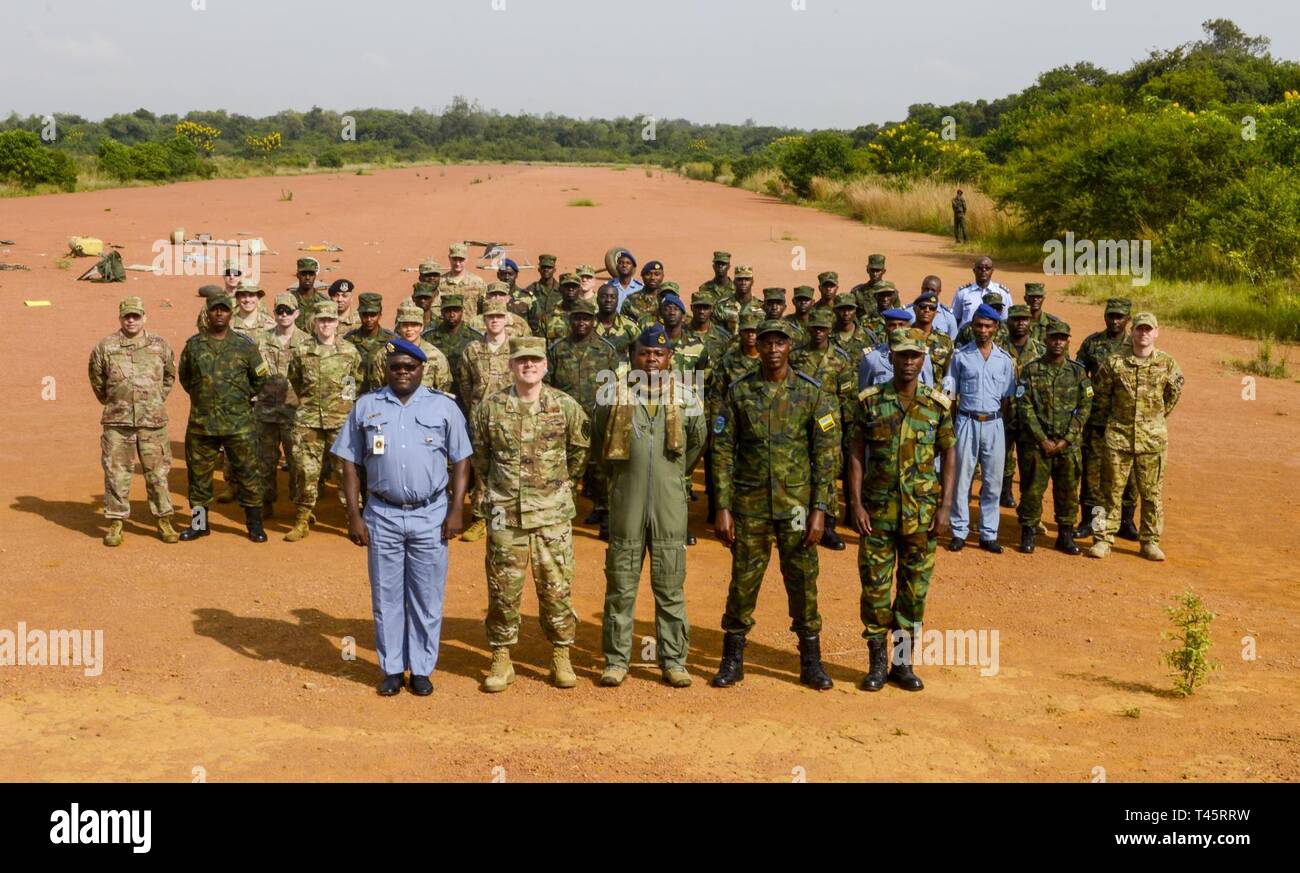Participants in the African Partnership Flight Rwanda pose for a group ...