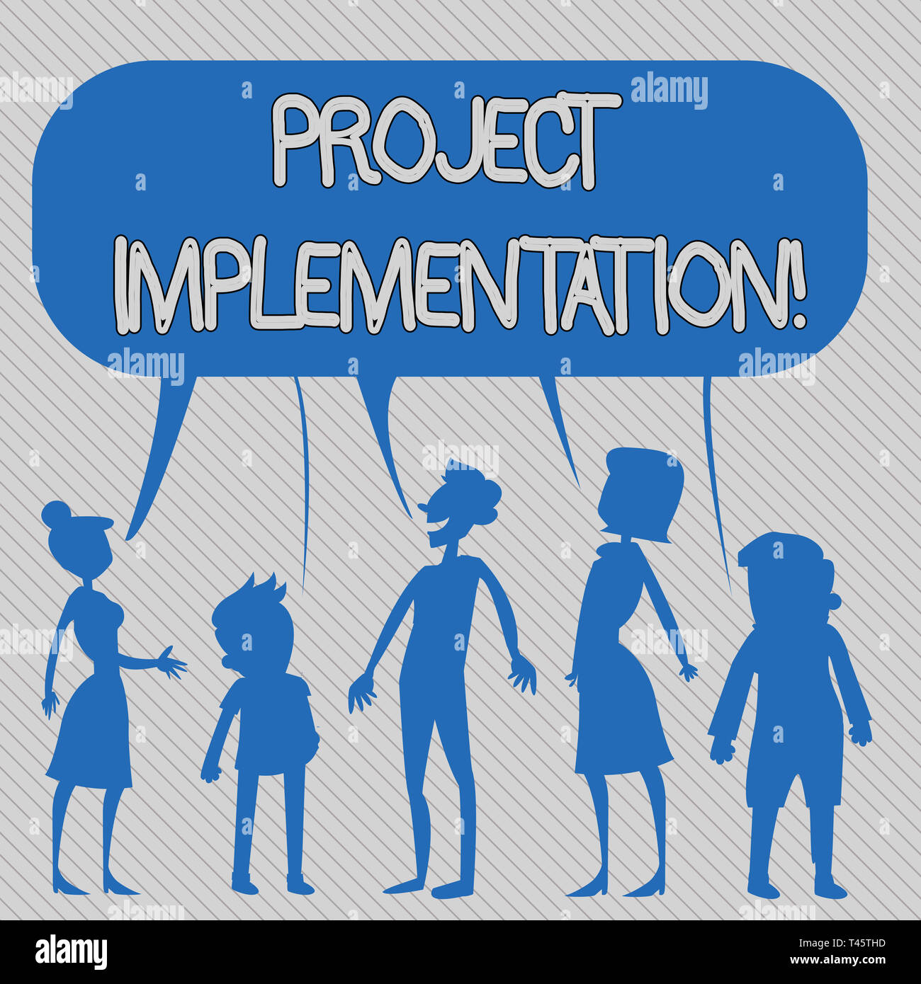 Text sign showing Project Implementation. Business photo showcasing ...