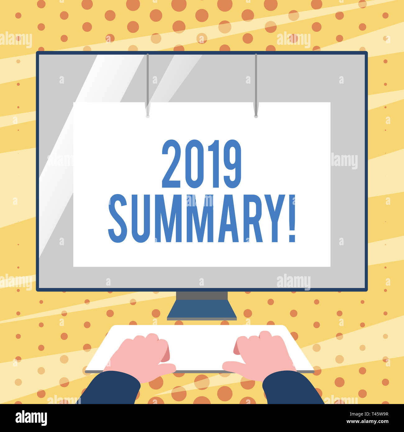 Conceptual hand writing showing 2019 Summary. Concept meaning ...