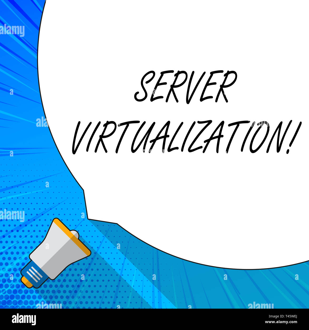 Writing note showing Server Virtualization. Business concept for allow ...