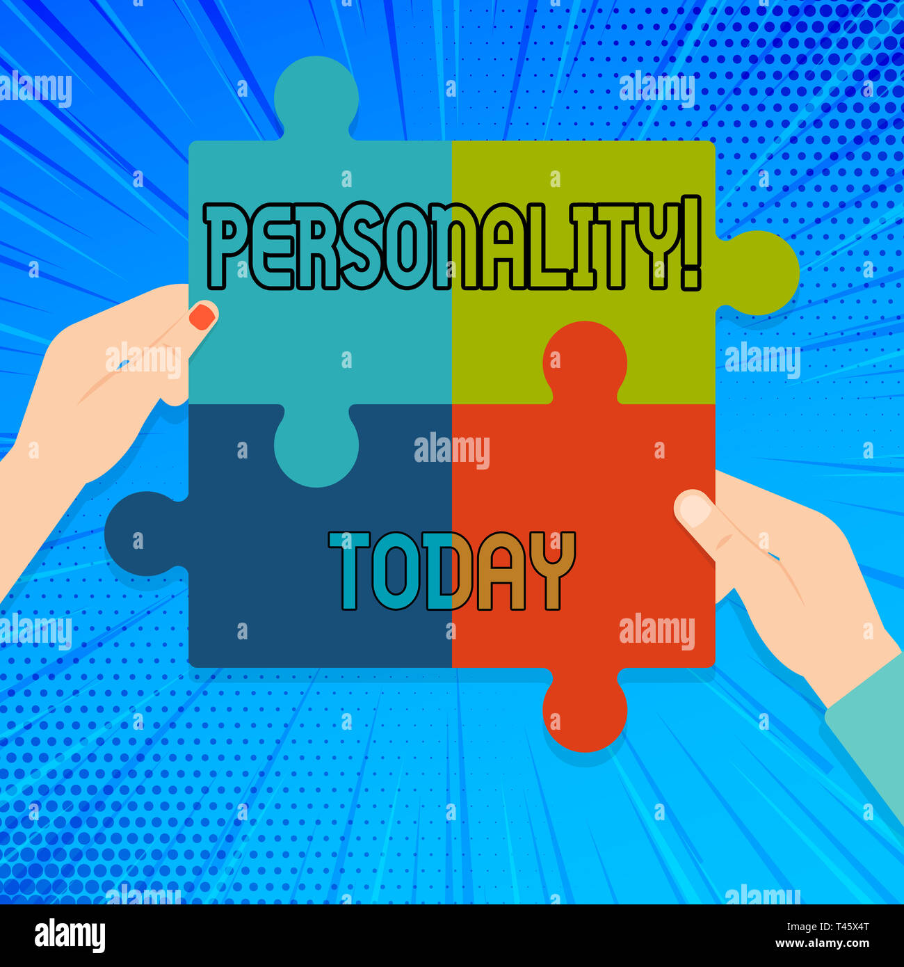 Writing Note Showing Personality Business Concept For Combination Characteristics That Form Individuals Character Multi Color Jigsaw Puzzle Pieces Pu Stock Photo Alamy