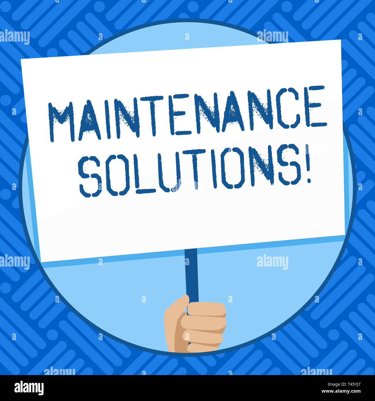 Text Box Maintenance Text sign showing Maintenance Solutions. Business photo text service ...