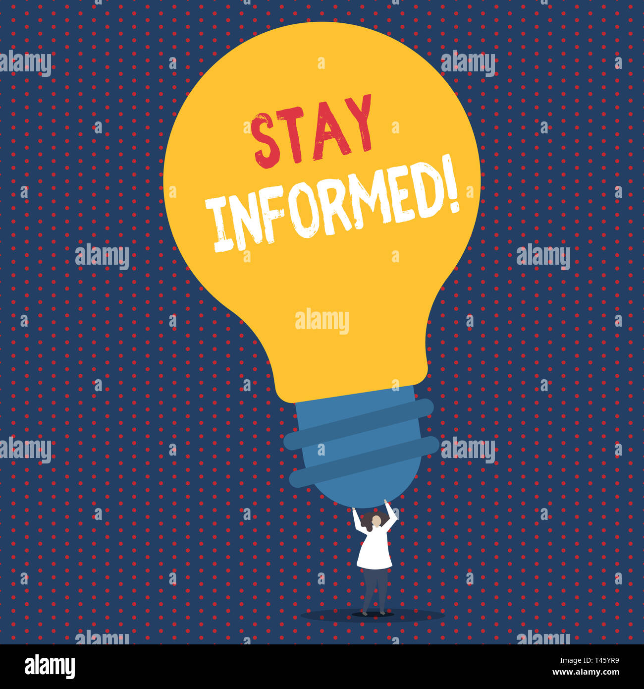 Text sign showing Stay Informed. Business photo showcasing Knowing what ...