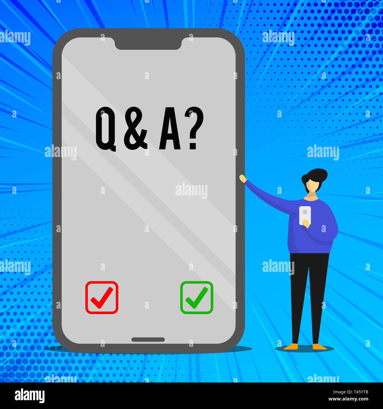 Handwriting text writing Q And A Question. Conceptual photo in which ...