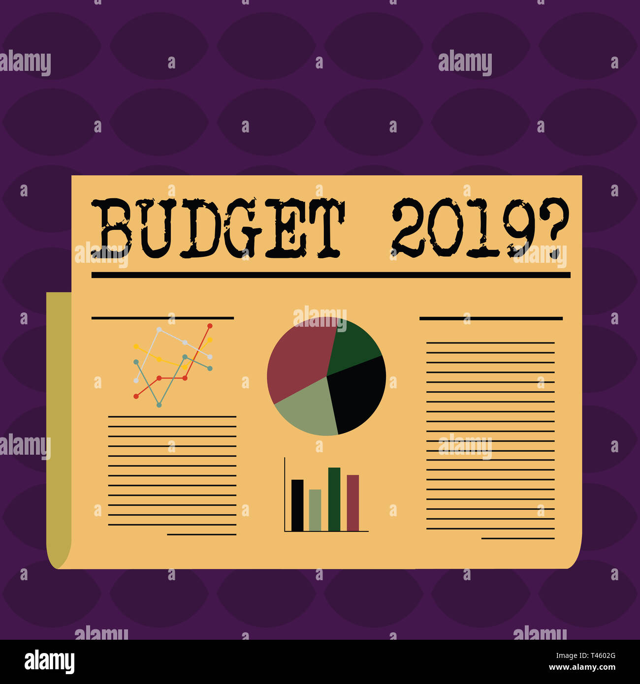 Text sign showing Budget 2019 Question. Business photo showcasing ...