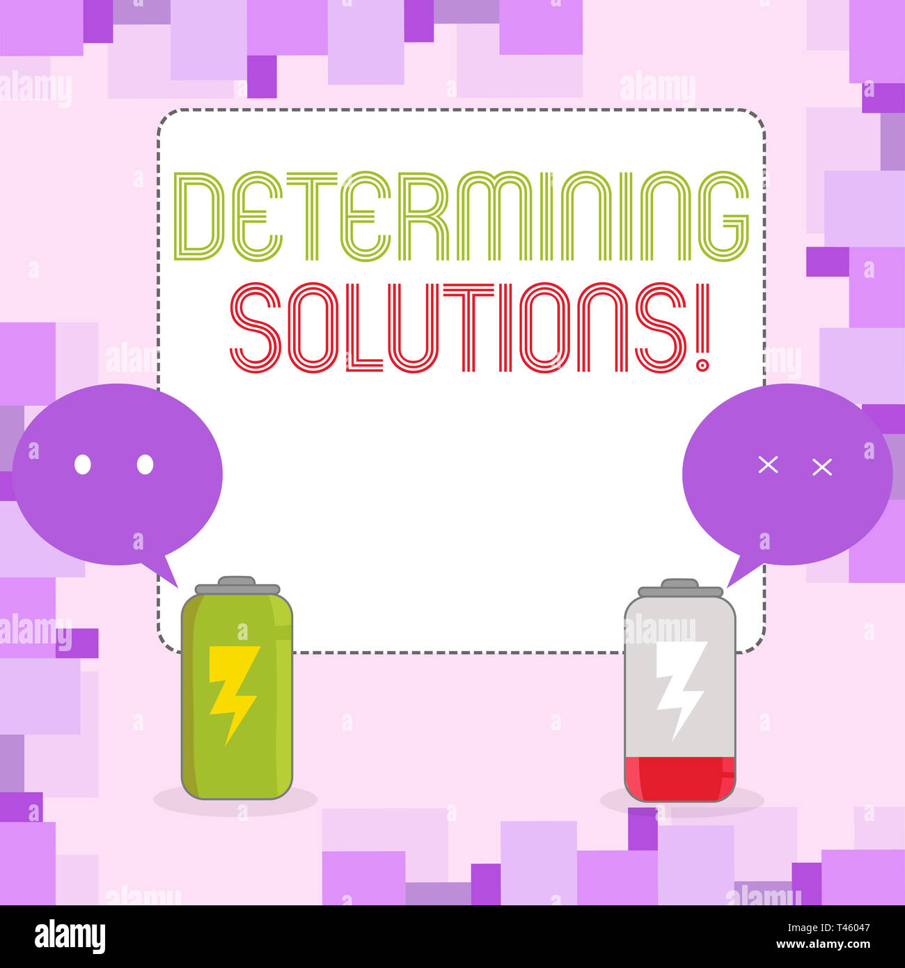 Conceptual hand writing showing Determining Solutions. Concept meaning