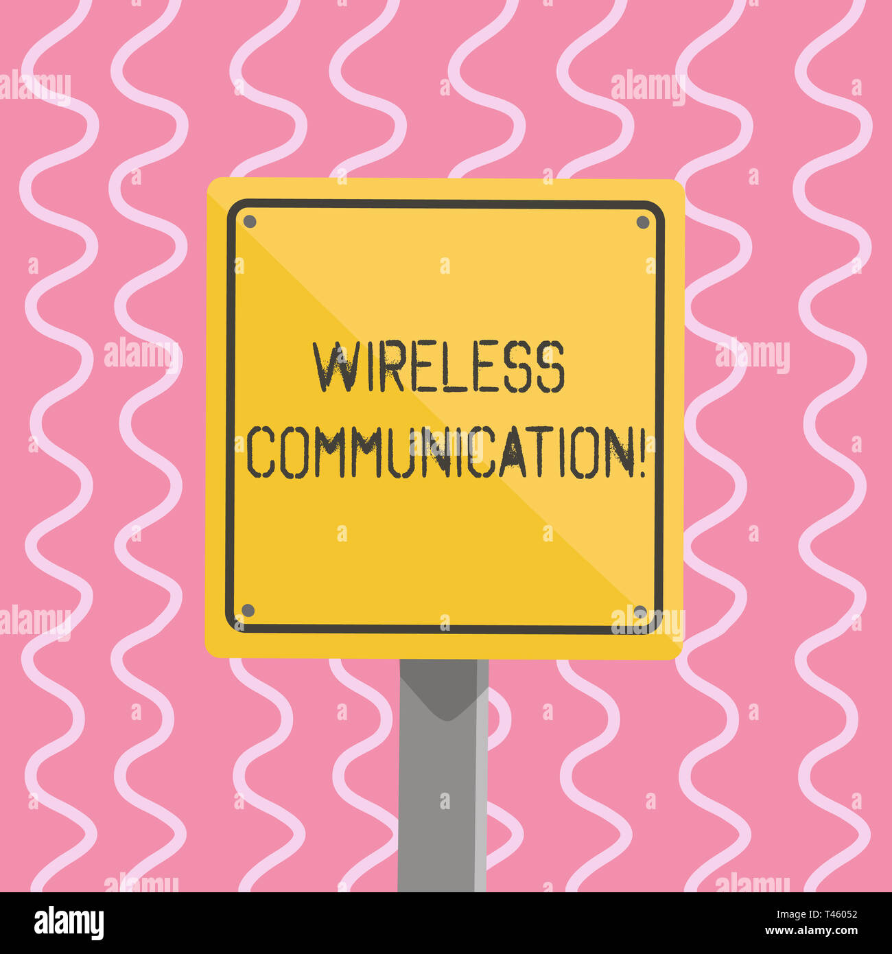 Wireless Sign Communication Text sign showing Wireless Communication. Business photo showcasing ...