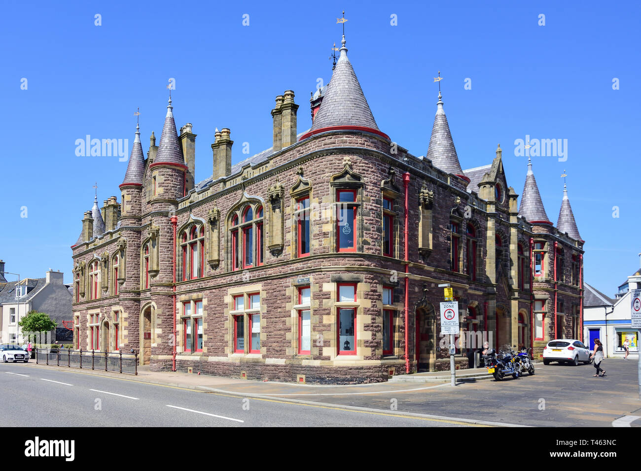 Stornoway Town Hall, South Beach, Stornoway, Isle of Lewis, Outer Hebrides, Na h-Eileanan Siar, Scotland, United Kingdom Stock Photo