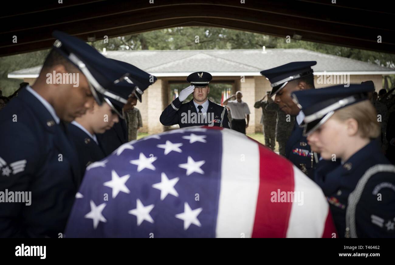 Aircraft Graduation Staff Sgt. Justin McMath, 96th Aircraft Maintenance Squadron, salutes ...