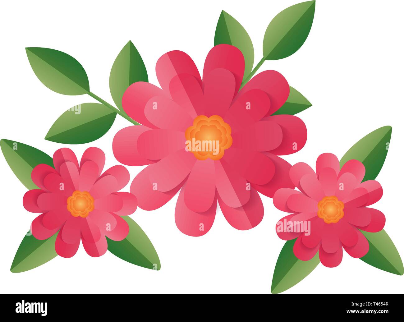 flowers leaves foliage Stock Vector Image & Art - Alamy