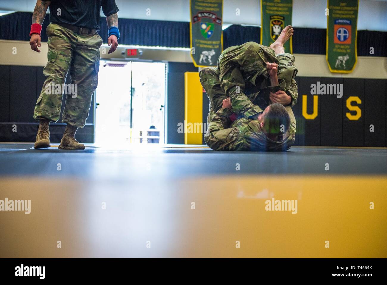 (FORT BENNING, Ga) – Soldiers from the Maneuver Center of Excellence and Fort Benning compete in day one of the Maneuver Center of Excellence best warrior competition, March 4, 2019, at various locations on Post. The three-day event is designed to identify the best Noncommissioned Officers and Soldiers. Stock Photo