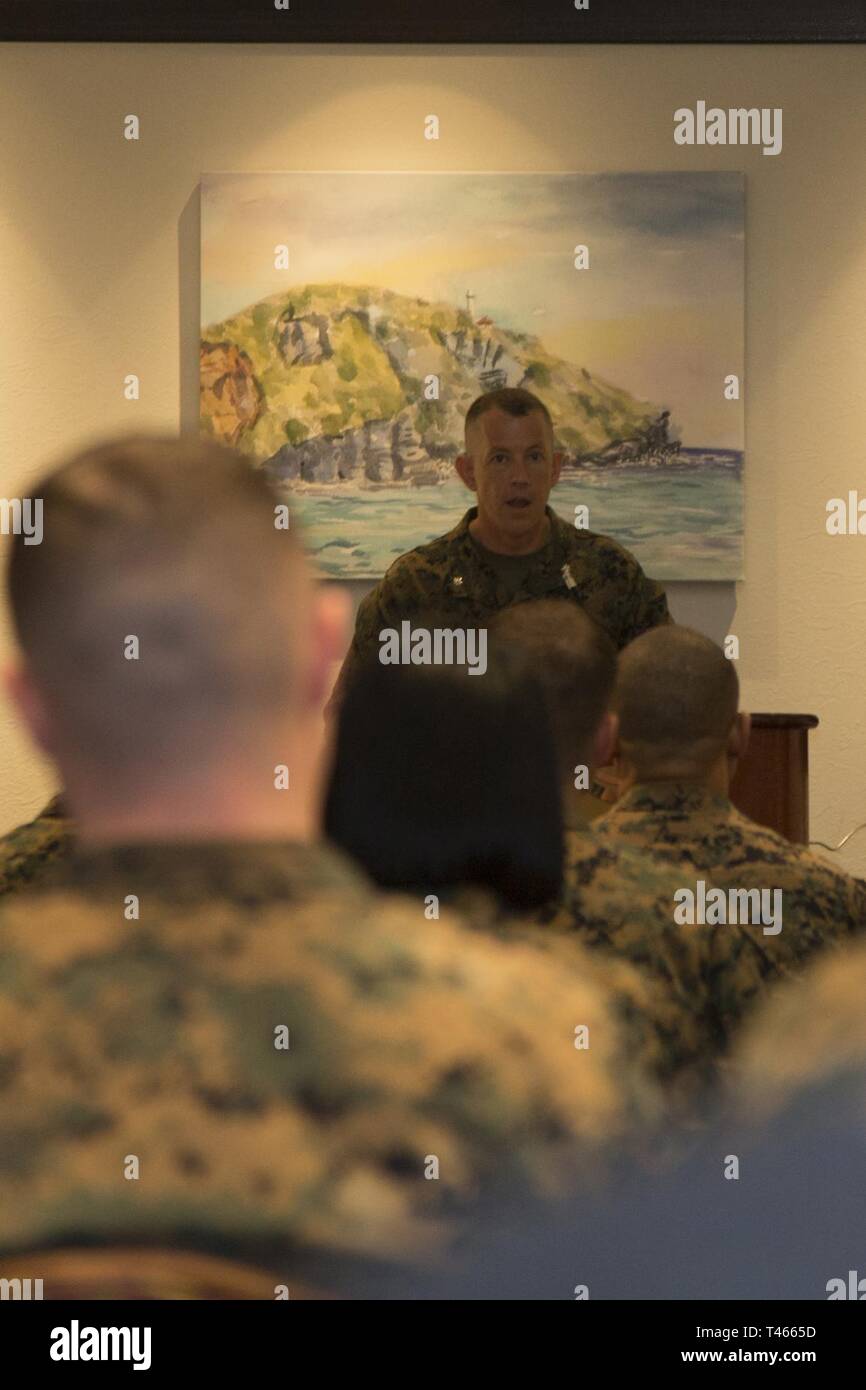 U.S. Marine Corps Lt. Col. David Donnell, the executive officer of ...