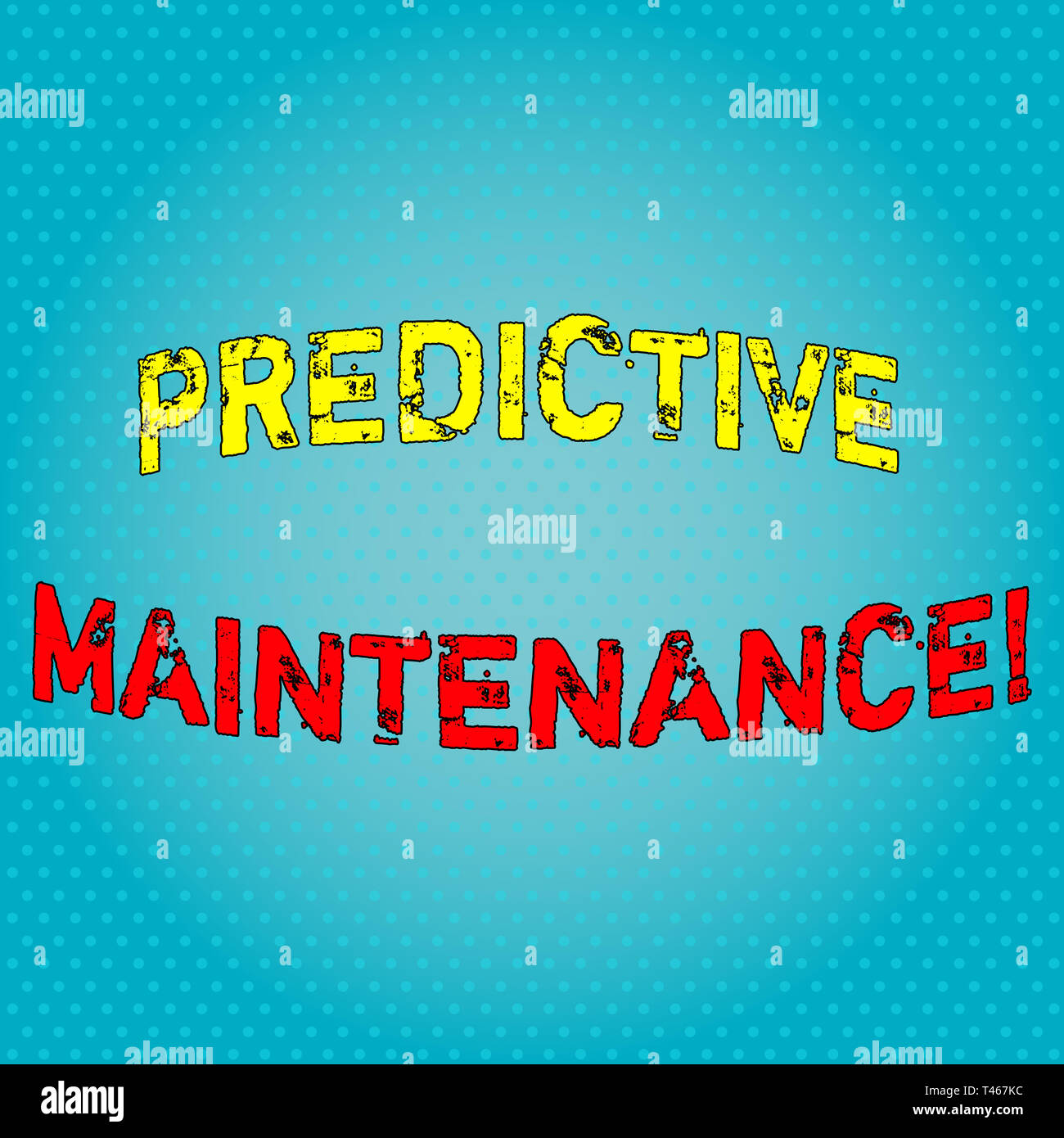 Conceptual hand writing showing Predictive Maintenance. Concept meaning