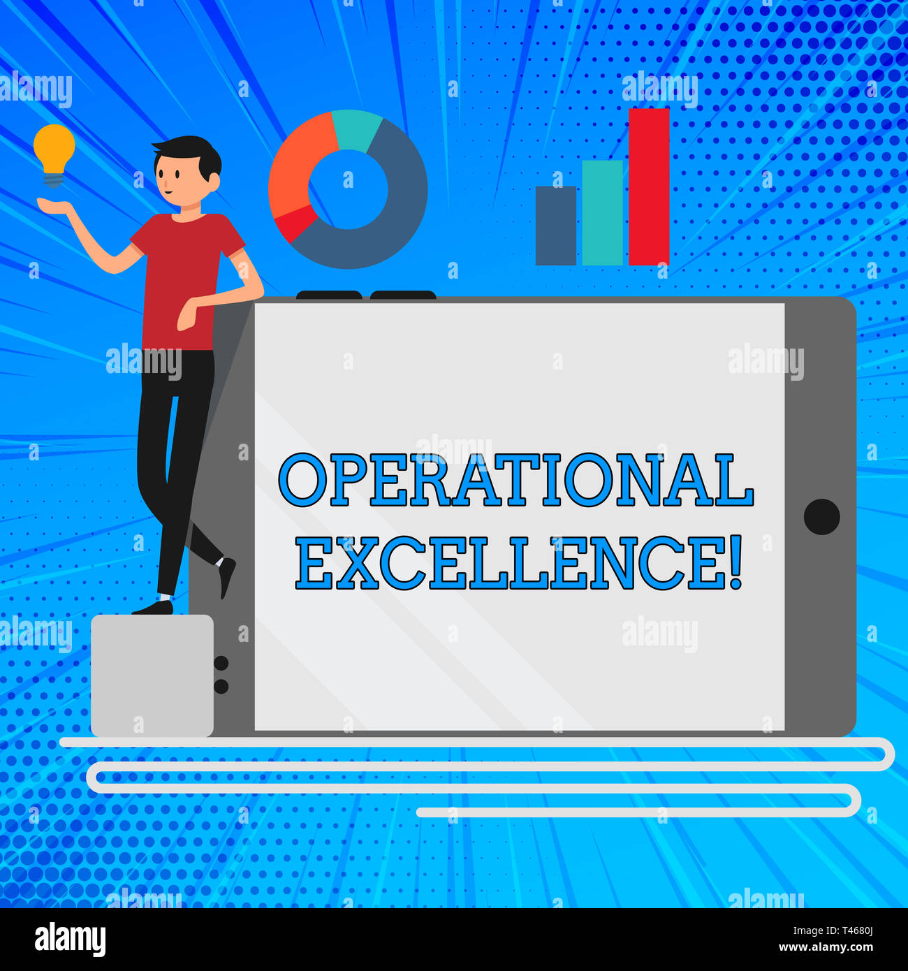 Handwriting text Operational Excellence. Conceptual photo execution of ...