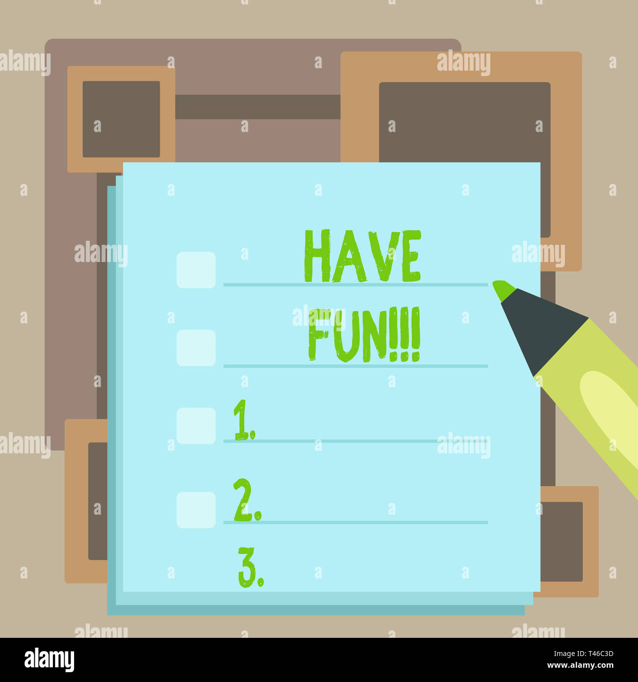 Script Have Fun Handwriting text Have Fun. Conceptual photo wish somebody good and ...