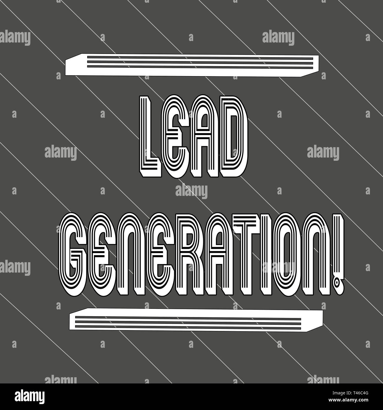 Handwriting text Lead Generation. Conceptual photo process identifying ...
