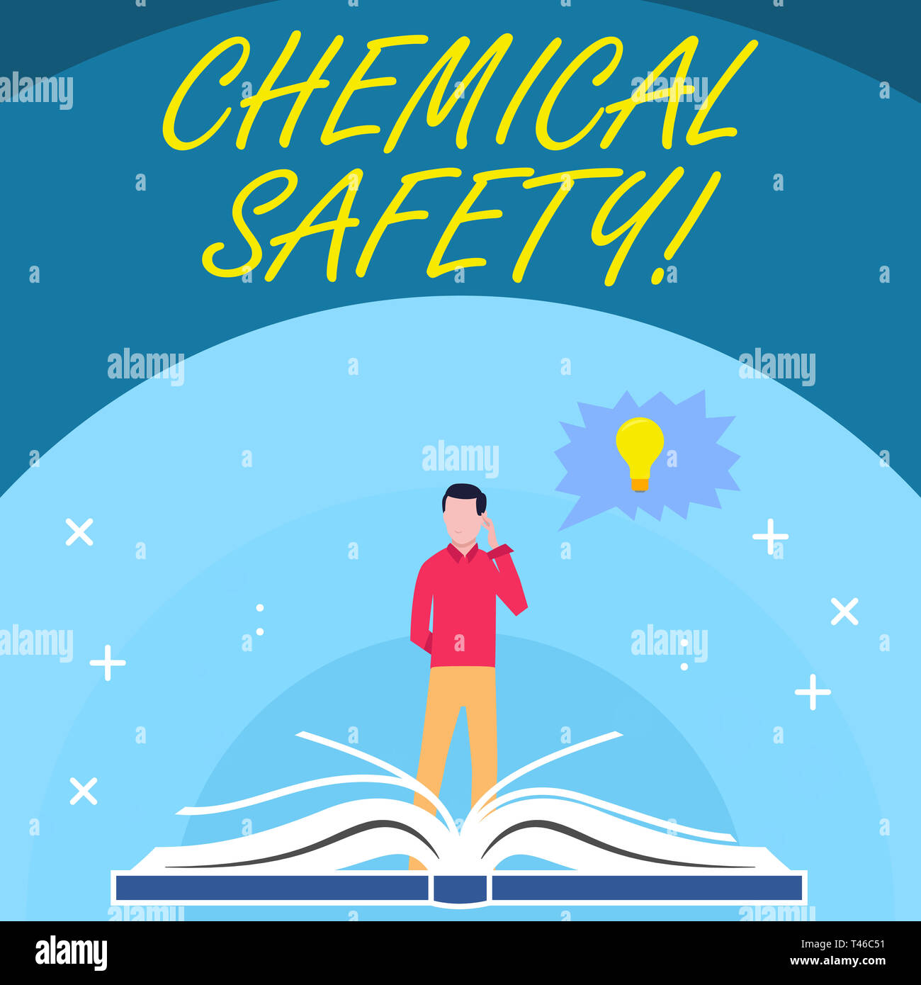 Handwriting text Chemical Safety. Conceptual photo practice minimizing ...