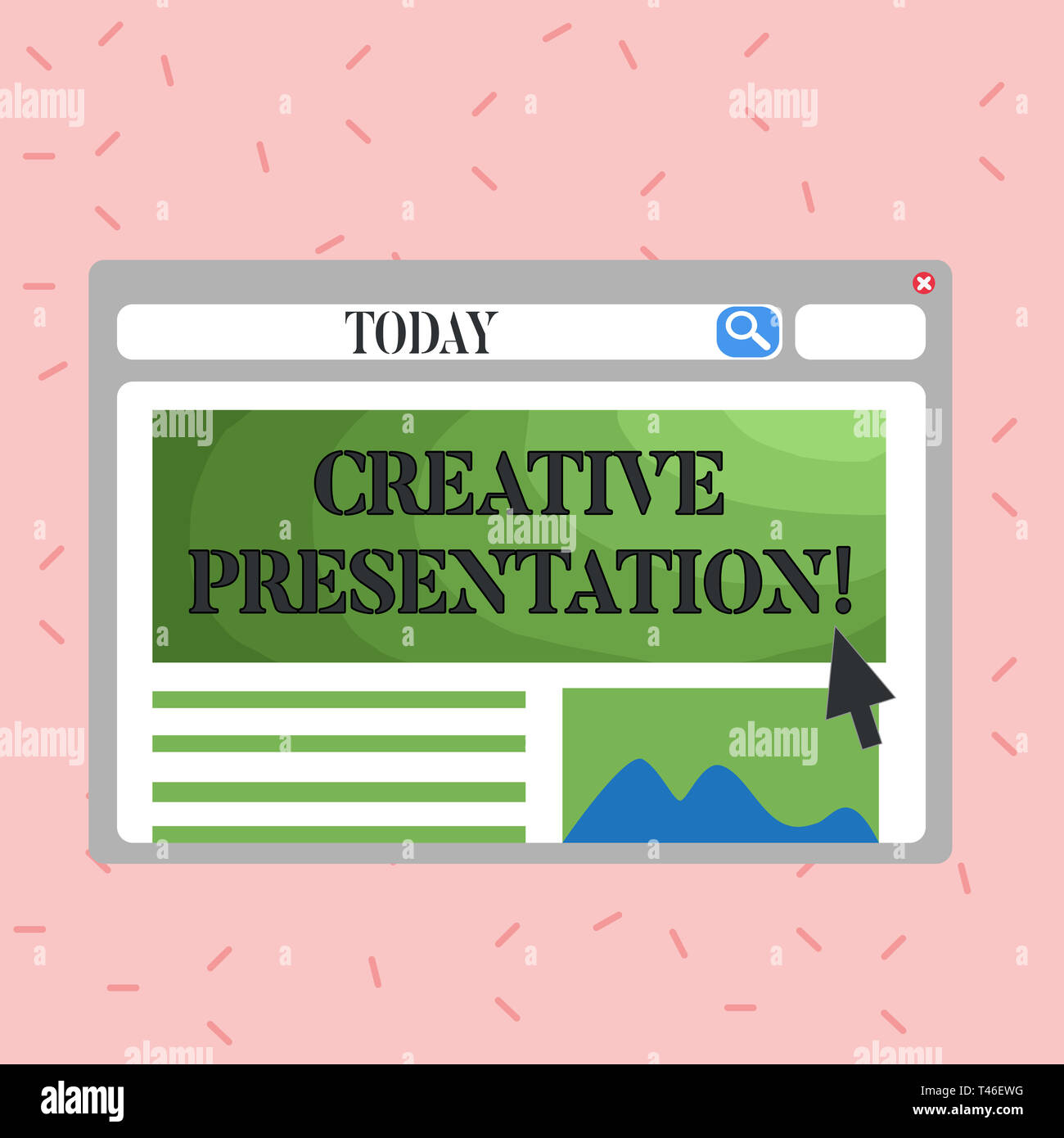 Text sign showing Creative Presentation. Business photo showcasing ...