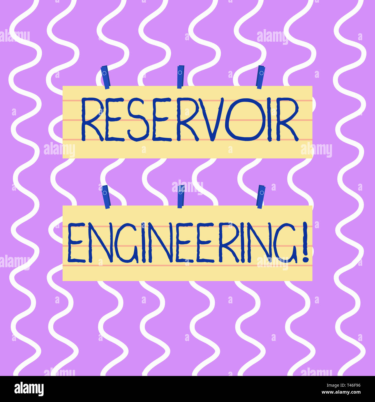 Conceptual hand writing showing Reservoir Engineering. Concept meaning