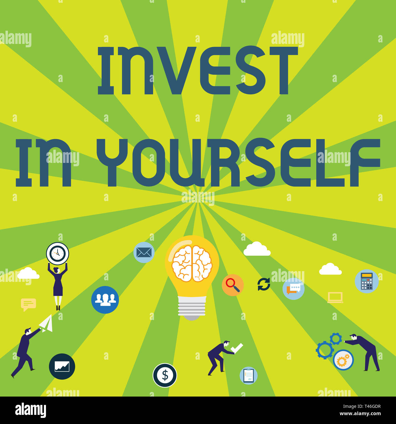 Writing note showing Invest In Yourself. Business concept for learn new ...